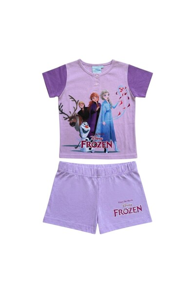 Frozen Pijamale copii, mânecă scurtă, 100% bumbac, mov, Hero,