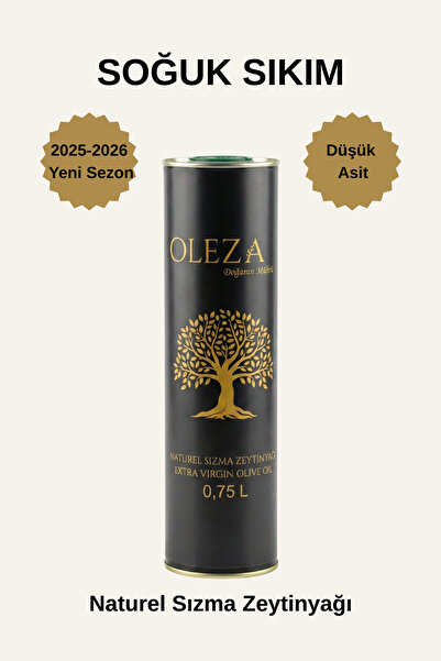 Naturel Sızma Zeytinyağı 750 ml Teneke