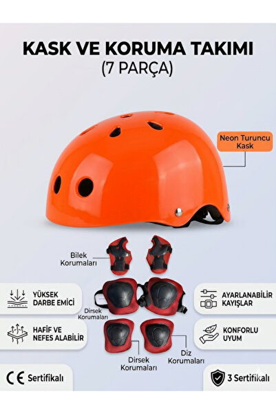tosbai Bisiklet Kaykay Paten Pembe Kırmızı Siyah Lacivert Kız Erkek Çocuk Kas...