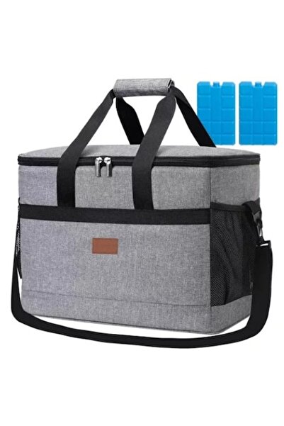 Trizand Geantă termoizolantă de 20L pentru plajă și picnic cu 2 acumulatori d...