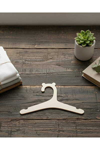 ih ihra Set of 6 Wooden Baby Clothes Hangers - Children's Hangers for Wardrobe