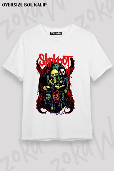 ZOKAWEAR Μπλουζάκι Unisex Loose Fit με στάμπα Slipknot v44