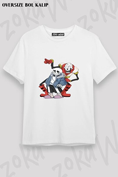 ZOKAWEAR Μπλουζάκι Unisex Loose Fit Undertale Sans v14 με στάμπα