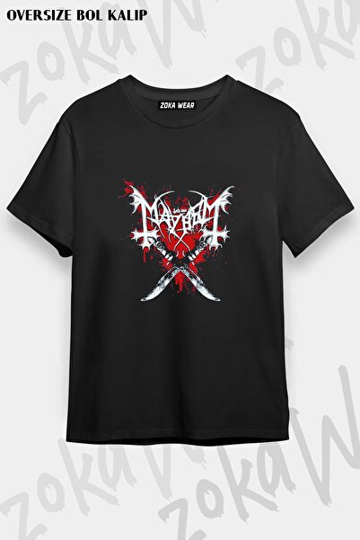 ZOKAWEAR Μπλουζάκι Unisex Loose Fit με στάμπα Mayhem v8