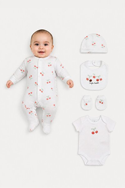 Rock A Bye Baby Boutique Toddlers Girl 5 Pieces Graphic Print Hanging Gift Se...