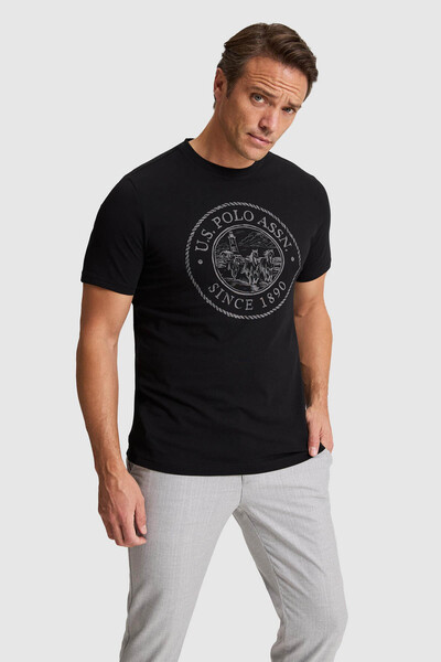 U.S. Polo Assn. Glore Black Men's T-Shirt Pu-9509