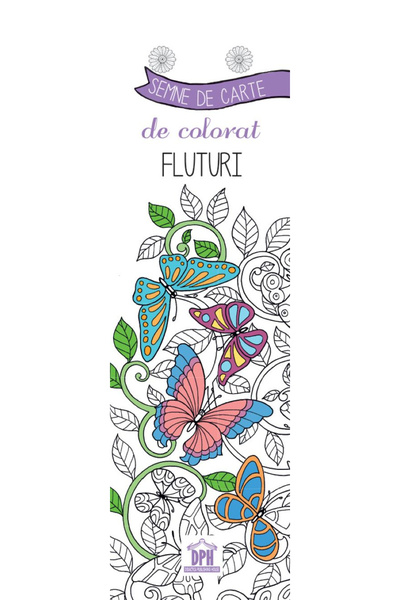 Editura DPH Coloring Bookmarks - Butterflies - DPH Publishing House
