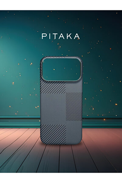 PITAKA Premium Aramid Fiber Mobile Case | Ultra-Thin, Lightweight, Tactile Wo...