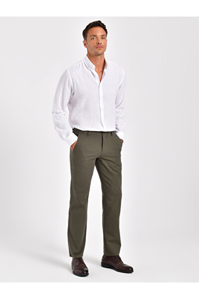 LC Waikiki Pantaloni chino bărbătești din gabardină, croială relaxată