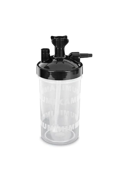 Carabu Flacon umidificator pentru concentrator de oxigen, 250 ml, 6 PSI, 1-8 LPM
