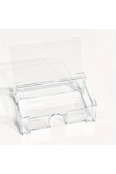 Choice 1pc business card storage box, transparent business card holder for ph...