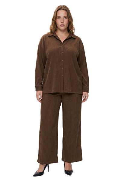 Generic Brand Bürümcük Fabric Shirt Pants Double Set