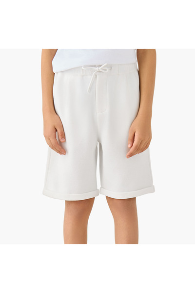 Juniors Drawstring Waist Shorts with Pockets