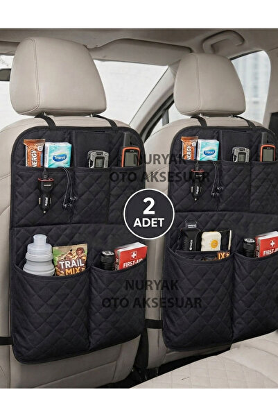 Nuryak Oto Aksesuar 5-Pocket Car Seat Back Protection Cover Additional Auto O...
