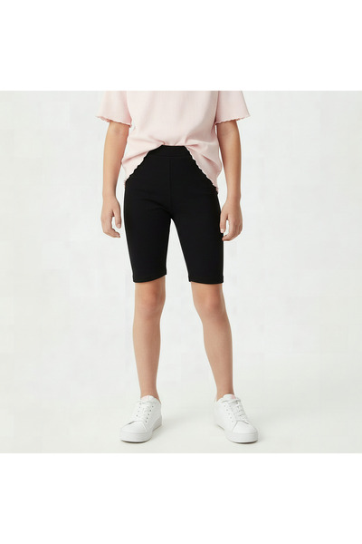 Juniors Knee Length Elasticated Waist Shorts