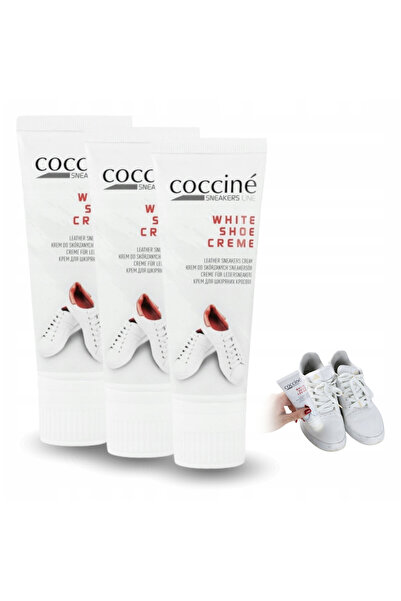 Coccine Set, Coccine, Crema pentru pantofi sport Sneakers White Shoe, 75 ml, ...