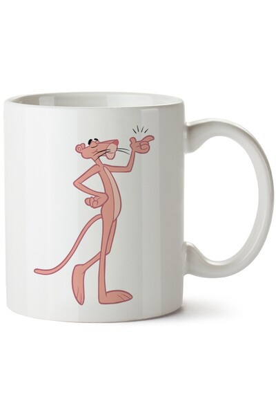 ET ERTAPASSAGE original creative designs Pink Panther Printed Porcelain Mug, ...