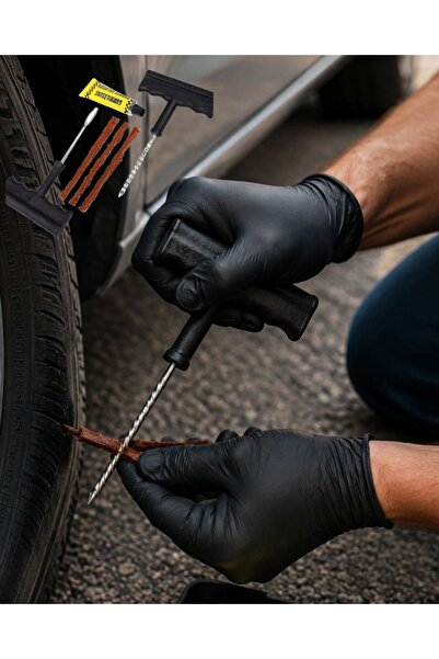 Kanonik Education 6 Piece Tire Repair Kit Emergency Road Kit for Vehicle and ...