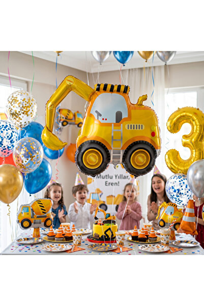 luvissi shelves Yellow Scoop Foil Balloon - Designed to Make Parties and Spec...