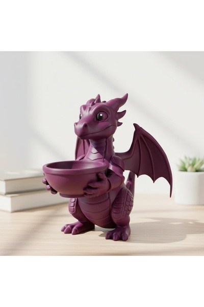 OEM Suport Decorativ Dragon pentru Obiecte Mici - 15 cm