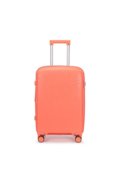 Amber Μεσαία Βαλίτσα με Επέκταση AM1017 (66x42x25-30 εκ.) Πορτοκαλί