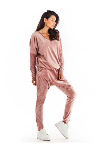 Awama Pantaloni dama, Awama, Poliester, Marime S/M, Roz