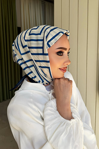KUQOS وشاح ناعم بنمط المتاهة من أكوا سوفت
