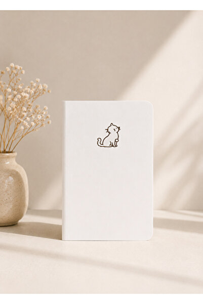 zumio A6 Çizgisiz Defter Seti 6 Adet | Minimal Kedi Temalı Cep Boy Defter