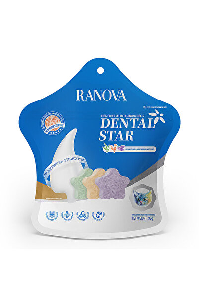 Wanpy Kediler İçin Dondurularak Kurutulmuş Karışık 3 Lezzet Dental Kedi Ödülü...