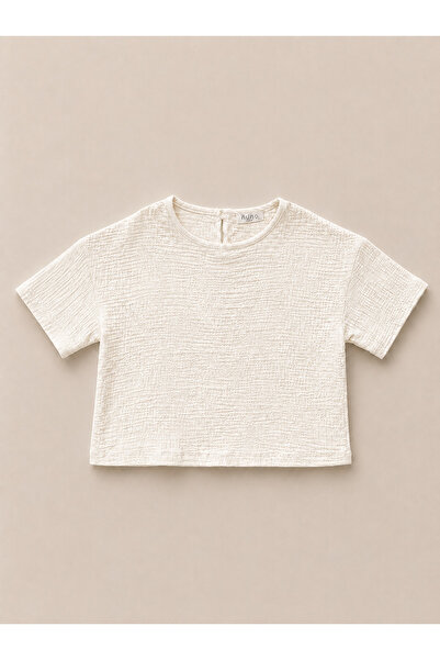 Unisex Çocuk Oversize Tişört Müslin