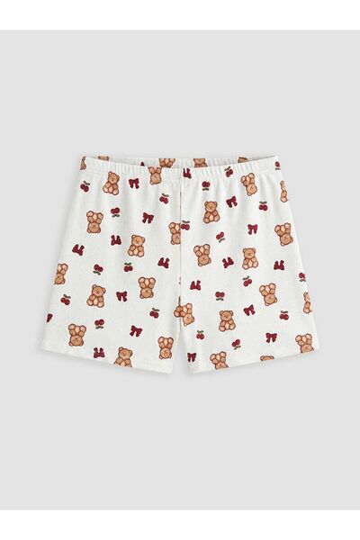 LC Waikiki Elastic Waist Printed Women's Shorts Pajama Bottoms