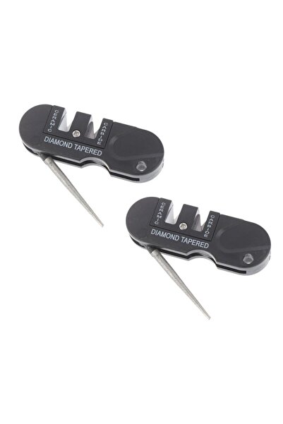 OEM Dispozitiv ascutit cutite, foarfeci vie, 3 in 1 , portabil - 2 buc