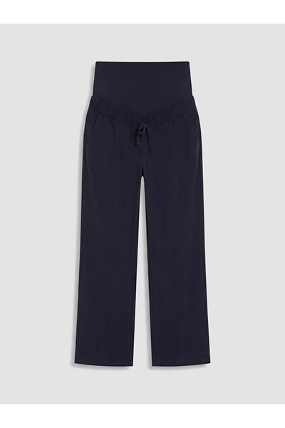 LC Waikiki Navy Blue Women's Maternity Pants with Abdominal Panel