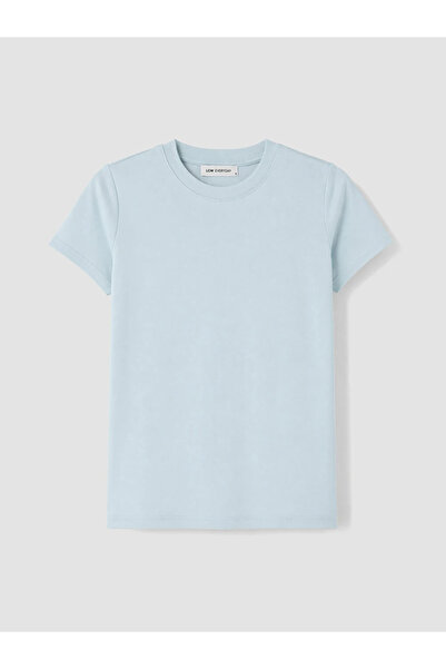 LC Waikiki Blue 100% Cotton Women's T-Shirt