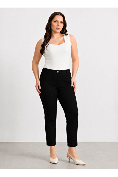 Selen Siyah Kadın Pantolon 26YSL5621