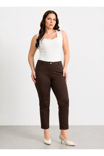 Selen Kahverengi Kadın Pantolon 26YSL5621