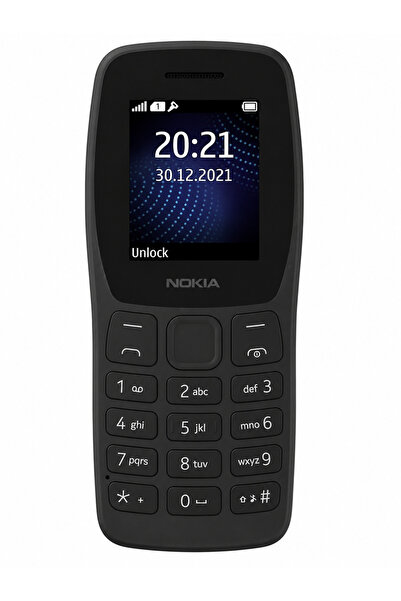Original Nokia 106 Dual SIM TA-1114 Tuşlu Cep Telefonu Siyah