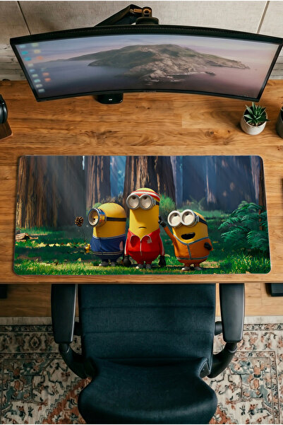 Halura Minions Minions 30X70 Patterned Digital Printed Gaming Mousepad XXL No...
