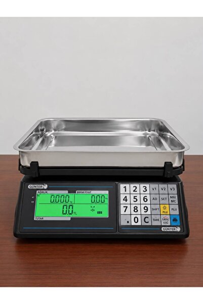Günter Fiyat Hesapalmalı Terazi 60 Kg 10 Gr Js-1000
