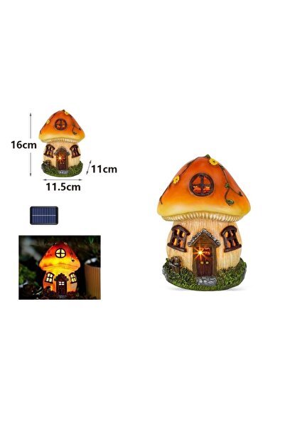 KMT Decor Solar în Formă de Căsucă cu Căpățână de Ciupercă, Lampă LED cu Lumi...