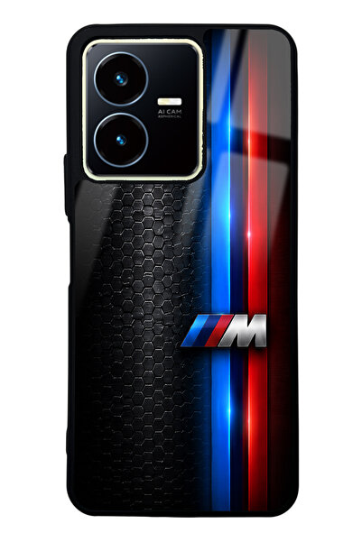 Spoyi Vivo Y22s Black M2 Tasarımlı Glossy Telefon Kılıfı