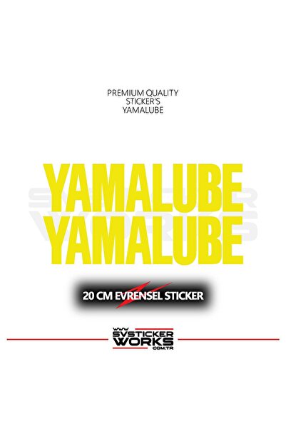ARONA Yamalube Sticker Universal Compatible with All Surfaces 20 cm 2 Pcs