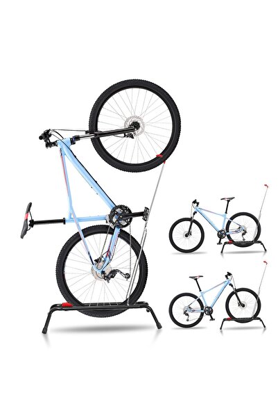 cuco Suport Bicicleta, Pliabil, Economie Spatiu, Otel, Pentru Roti 20-27 Inch...