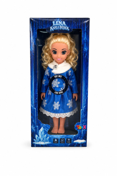 Toyx Lena Karlı Bebek 35 cm Sesli ve Şarkı Söyleyen Oyuncak Bebek
