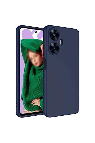 Realme C55 Kılıf NVTH Mara Lansman Kapak - Lacivert