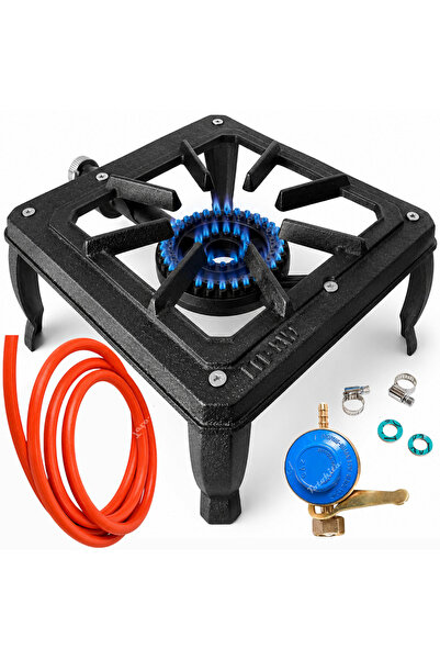 OEM Arzator gaz fonta cu regulator si furtun 2 m, pirostrie butelie GPL