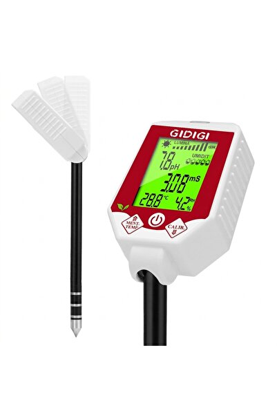 GIDIGI Tester Sol 6 In 1, GIDIGI, Analiza Precisa PH Si Umiditate, Afisaj Dig...