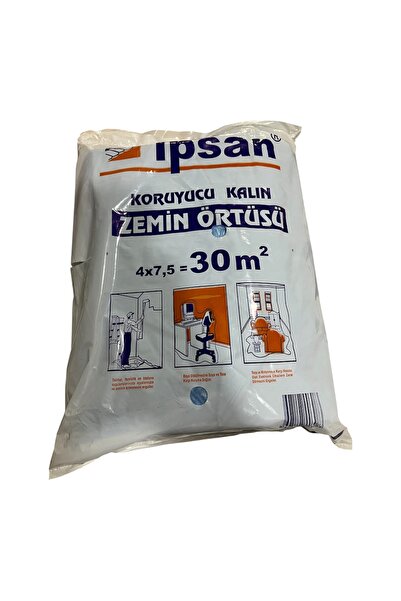 Veka Koruyucu Kalın Mavi Zemin Örtüsü 30 m² (4x7,5 m) – Boya Örtüsü, Tadilat ...