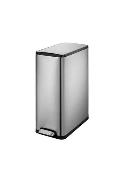 EKO Coș de gunoi cu pedală, EKO, Ecoslim, 20+20 litri, 2 compartimente, inox