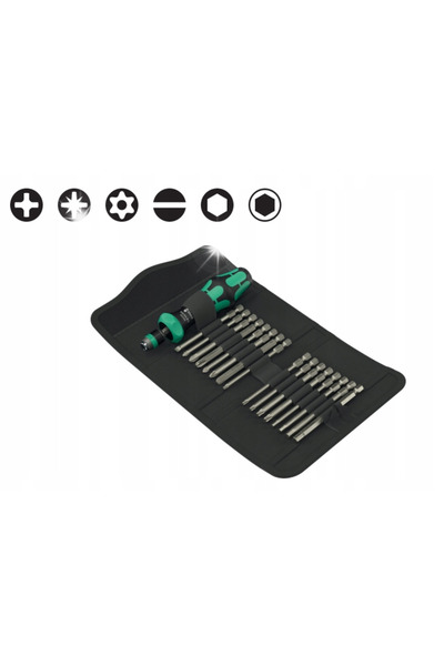 Wera Werk Set de biți 89 mm cu funcție de clichet 17CZ 05051531001 IMPERIAL WERA